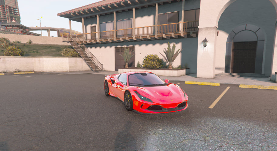 Ferrari F8 Tributo. vienetinis automobilis