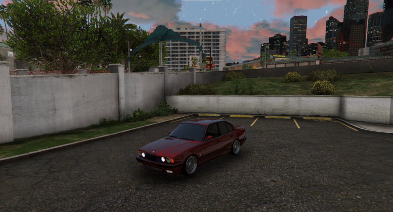 BMW 5 serijos (E34) automobilis. nevienetinis