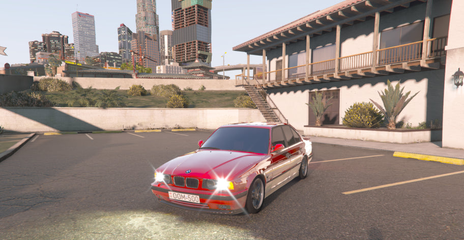 BMW 5 serijos (E34) sedanas. vienetinis automobilis